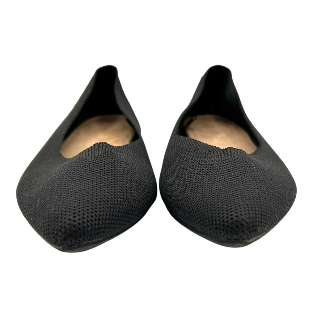 Old Navy Womens Pointy‎ Toe Knit Ballet Flats Blackjack Black Size 6